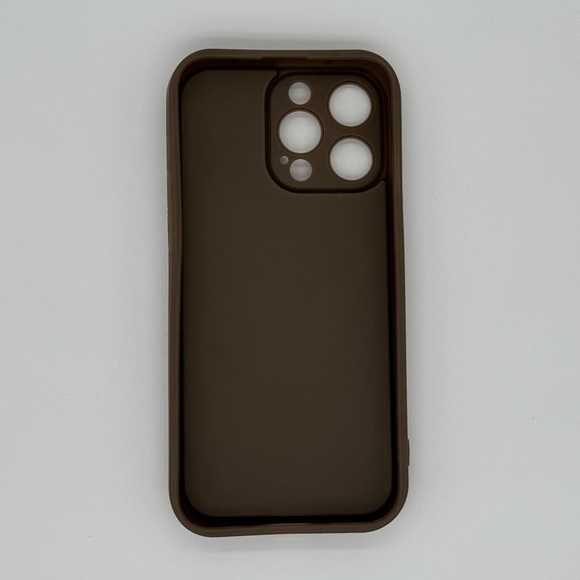 iPhone 15 Pro Max 3D Bear Kawaii Brown Phone Case with Cute Charms - Picture 2 of 2